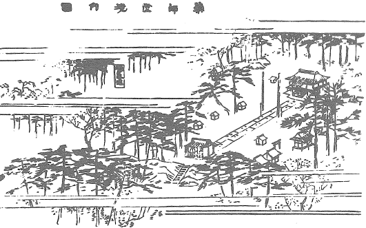 慈林薬師 薬師堂境内図(新編武蔵風土記 埼玉編 上之巻一より)